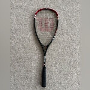 Wilson Black and Red Squash Racket